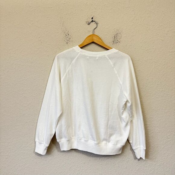 WILDFOX Getting Acquainted Sommers Sweatshirt Vanilla Graphic Print NWT - Picture 2 of 12